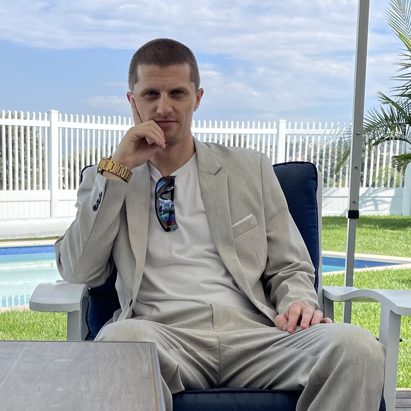 Chief Dillon Felber with his dog